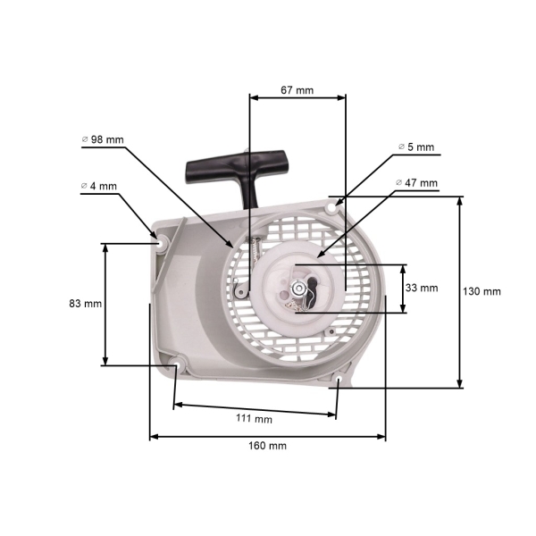 Kompletter Starter für Kettensägen Stihl 024 026 MS240 MS260 (OEM 11210802101)