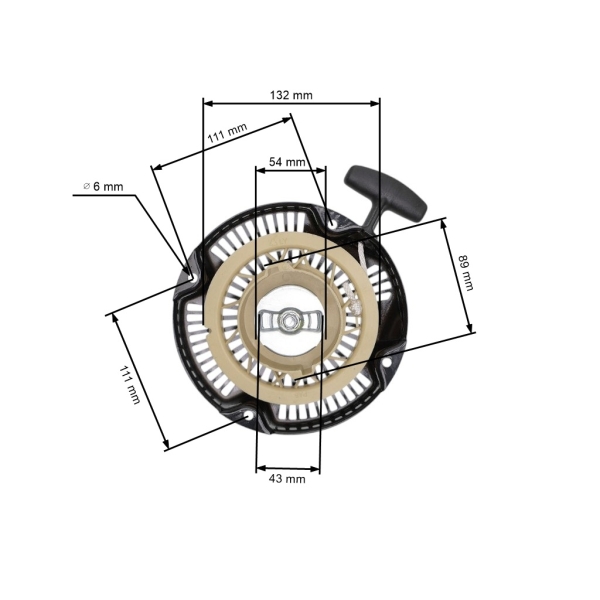 Kompletter Starter für Robin EY20 Motorgeneratoren