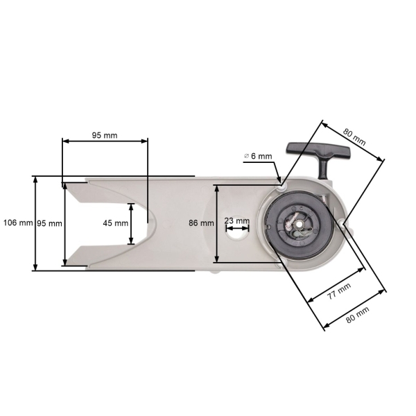 Kompletter Starter für Stihl TS400 Kettensägen (OEM 42231900401)