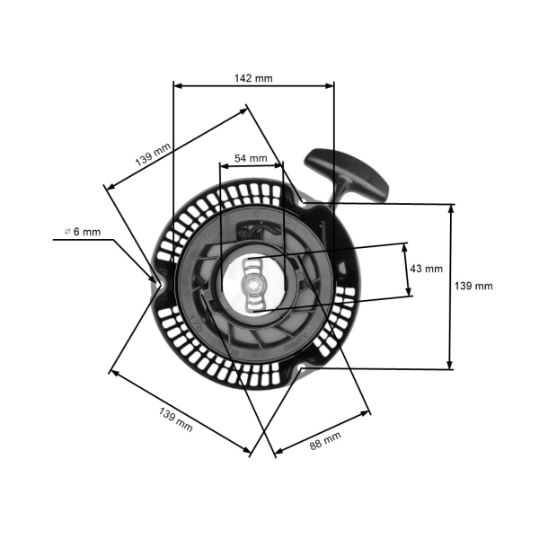 Kompletter Starter für Zongshen GB200 Motoren (OEM 100023743-0001)
