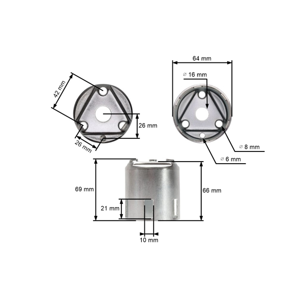 Kompletter Starter mit Zähler für Honda GX240 GX270 Motoren Leistung 8,0 PS - 9,0 PS (OEM 28400ZE2W01ZA 28400ZE2W01ZN 28400-ZE2-W01ZN)