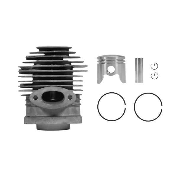 Kompletter Zylinder mit Kolben 36 mm für chinesische Motorsensen und Freischneider aus dem Hobbymarkt mit einem Hubraum von 32 ccm