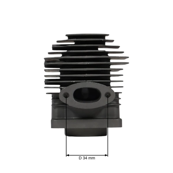 Kompletter Zylinder mit Kolben 36 mm Kolben für chinesische Motorsensen und Freischneider aus dem Hobbymarkt mit einem Hubraum von 32 ccm
