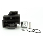 Kompletter Zylinder mit Kolben 40 mm für chinesische Motorsensen und Motorsensen aus dem Hobbymarkt mit einem Hubraum von 43 ccm