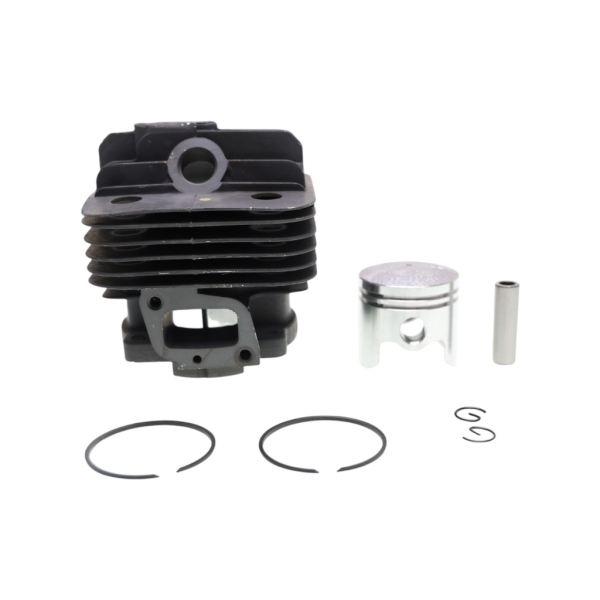 Kompletter Zylinder mit Kolben 40 mm für chinesische Motorsensen und Motorsensen aus dem Hobbymarkt mit einem Hubraum von 43 ccm