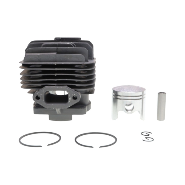 Kompletter Zylinder mit Kolben 40 mm für chinesische Motorsensen und Motorsensen aus dem Hobbymarkt mit einem Hubraum von 43 ccm