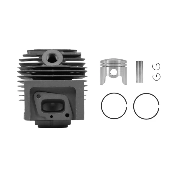 Kompletter Zylinder mit Kolben 40 mm für chinesische Motorsensen und Motorsensen aus dem Hobbymarkt mit einem Hubraum von 43 ccm