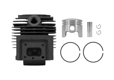 Kompletter Zylinder mit Kolben 44 mm für chinesische Motorsensen und Freischneider aus dem Hobbymarkt mit einem Hubraum von 52 ccm