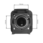 Kompletter Zylinder mit Kolben 44 mm für chinesische Motorsensen und Freischneider aus dem Hobbymarkt mit einem Hubraum von 52 ccm