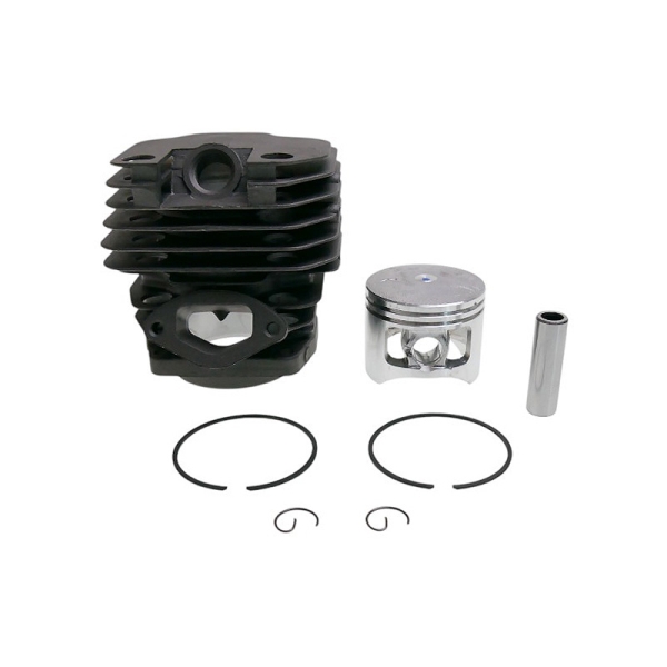Kompletter Zylinder mit Kolben 45 mm für Chinasägen und Sägen aus dem Hobbymarkt mit einem Hubraum  45 ccm - 58 ccm