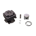 Kompletter Zylinder mit Kolben für Freischneider OLEO-MAC Oleo-mac 453BP 744 753T 755 Efco 8530 45 mm (OEM 61112035B)
