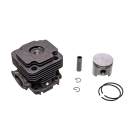 Kompletter Zylinder mit Kolben für Freischneider OLEO-MAC Oleo-mac 453BP 744 753T 755 Efco 8530 45 mm (OEM 61112035B)