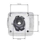 Kompletter Zylinder mit Kolben für Freischneider Stihl BT120C BT121 BT121-Z FS120 FS120R KA120 KA120R 35 mm (OEM 41340201213)
