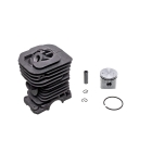 Kompletter Zylinder mit Kolben für Husqvarna 136 136 LE 137 141 Jonsered 2036 2040 CS2040 Kettensägen 38 mm (OEM 530069940)