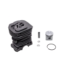 Kompletter Zylinder mit Kolben für Husqvarna 136 136 LE 137 141 Jonsered 2036 2040 CS2040 Kettensägen 38 mm (OEM 530069940)