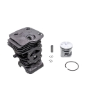 Kompletter Zylinder mit Kolben für Husqvarna 445 445E 450 450E 450 Rancher Jonsered CS2245 CS2250 S 44 mm Kettensägen (OEM 544119802)