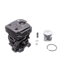 Kompletter Zylinder mit Kolben für Husqvarna 445 445E 450 450E 450 Rancher Jonsered CS2245 CS2250 S 44 mm Kettensägen (OEM 544119802)