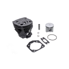 Kompletter Zylinder mit Kolben für Husqvarna 51 55 55 Rancher Kettensägen 45 mm (OEM 503168301)