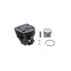 Kompletter Zylinder mit Kolben für Husqvarna 51 55 55 Rancher Kettensägen 46 mm (OEM 503609171)