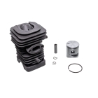 Kompletter Zylinder mit Kolben für Kettensägen Husqvarna 120 Mark II 230 235 235E 236 240 240E Jonsered CS2234 CS2238 McCulloch CS340 CS380 39 mm (OEM 545050418)