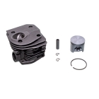 Kompletter Zylinder mit Kolben für Kettensägen Husqvarna 340 340 E 345 351 Jonsered 2145 2150 CS2145 CS2150 Nikasil 44 mm (OEM 503869971 537253002)