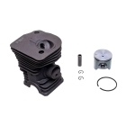 Kompletter Zylinder mit Kolben für Kettensägen Husqvarna 340 345 350 Jonsered CS2141 CS2145 CS2150 44 mm (OEM 503870274 503870276 503870275)