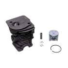 Kompletter Zylinder mit Kolben für Kettensägen Husqvarna 340 345 350 Jonsered CS2141 CS2145 CS2150 44 mm (OEM 503870274 503870276 503870275)