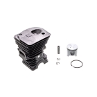 Kompletter Zylinder mit Kolben für Kettensägen Husqvarna 340 345 Jonsered 2141 2145 CS2141 CS2145 40 mm (OEM 503870274)
