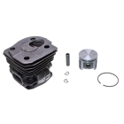 Kompletter Zylinder mit Kolben für Kettensägen Husqvarna 346XP 353 353 EPA Jonsered CS2147 CS2152 Nikasil 45 mm (OEM 537253102 537253104)