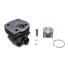 Kompletter Zylinder mit Kolben für Kettensägen Husqvarna 346XP 353 353 EPA Jonsered CS2147 CS2152 Nikasil 45 mm (OEM 537253102 537253104)