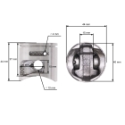 Kompletter Zylinder mit Kolben für Kettensägen Husqvarna 445 445E 450 450E 450 Rancher Jonsered CS2245 CS2250 S 44 mm (OEM 544119802)