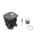 Kompletter Zylinder mit Kolben für Kettensägen Husqvarna 455 455E 455 Rancher Jonsered CS2255 47 mm (OEM 537320402)