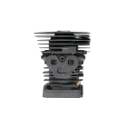 Kompletter Zylinder mit Kolben für Kettensägen Husqvarna 455 455E 455 Rancher Jonsered CS2255 47 mm (OEM 537320402)