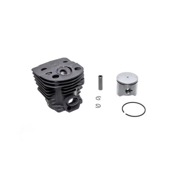 Kompletter Zylinder mit Kolben für Kettensägen Husqvarna 51 55 55 Rancher 45 mm (OEM 503168301)