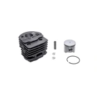 Kompletter Zylinder mit Kolben für Kettensägen Husqvarna 51 55 55 Rancher 45 mm (OEM 503168301)