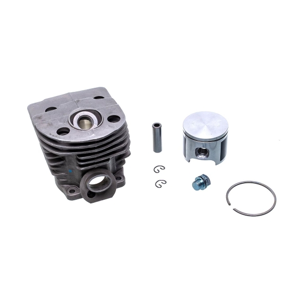 Kompletter Zylinder mit Kolben für Kettensägen Husqvarna 51 55 55 Rancher Nikasil 46 mm (OEM 503609104 503609171 503971871 503609102 503609172)