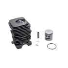 Kompletter Zylinder mit Kolben für Kettensägen Partner 742 842 840 Jonsered CS2138S McCulloch CS42S Mac 738 740 742 842 Poulan P4018AV S1970 41 mm (OEM 530071885)