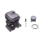 Kompletter Zylinder mit Kolben für Kettensägen Stihl 017 MS170 MS170C Nikasil 37 mm (OEM 11300201200 11300201207 11300201204)