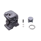Kompletter Zylinder mit Kolben für Kettensägen Stihl 017 MS170 MS170C Nikasil 37 mm (OEM 11300201200 11300201207 11300201204)