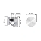 Kompletter Zylinder mit Kolben für Kettensägen Stihl MS362 47 mm (OEM 11400201200)