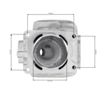 Kompletter Zylinder mit Kolben für Kettensägen Stihl MS362 47 mm (OEM 11400201200)