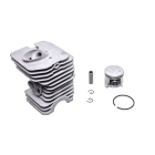 Kompletter Zylinder mit Kolben für Kettensägen und Freischneider Husqvarna 40 45 49 240R 245R Jonsered GR41 GR44 GR50 RS44 2041 2045 2050 40 mm (OEM 506010607)