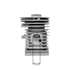 Kompletter Zylinder mit Kolben für Kettensägen und Freischneider Husqvarna 40 45 49 240R 245R Jonsered GR41 GR44 GR50 RS44 2041 2045 2050 42 mm (OEM 503440802)