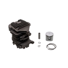 Kompletter Zylinder mit Kolben für OLEO-MAC Kettensägen Oleomac 937 GS370 Efco 137 38mm (OEM 50182005A)