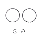 Kompletter Zylinder mit Kolben für Stihl FS230 FS235 Freischneider (OEM 41510201201)