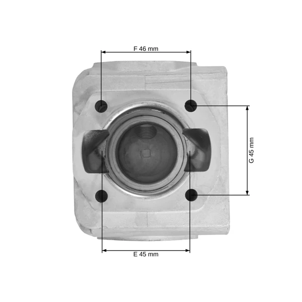 Kompletter Zylinder mit Kolben für Wacker WM80 45mm Motoren (OEM 0099336)