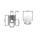 Kompletter Zylinder mit Kolben für Wacker WM80 45mm Motoren (OEM 0099336)