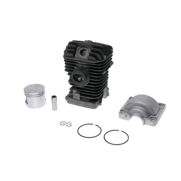 Kompletter Zylinder mit Kolben und Bodendeckel für Kettensägen Stihl 021 MS210 40 mm (OEM 11230201221 11230212500)