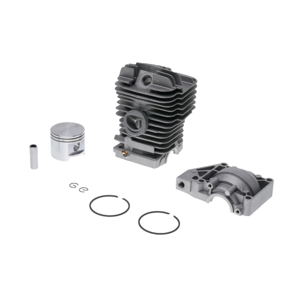Kompletter Zylinder mit Kolben und unterer Abdeckung für Stihl 029 MS290 46 mm Kettensägen (OEM 11270201210 11270212500)