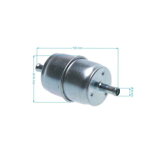 Kraftstofffilter 10 Micron für Briggs & Stratton Motoren mit Kraftstoffpumpe (OEM 492836 493629 691035)